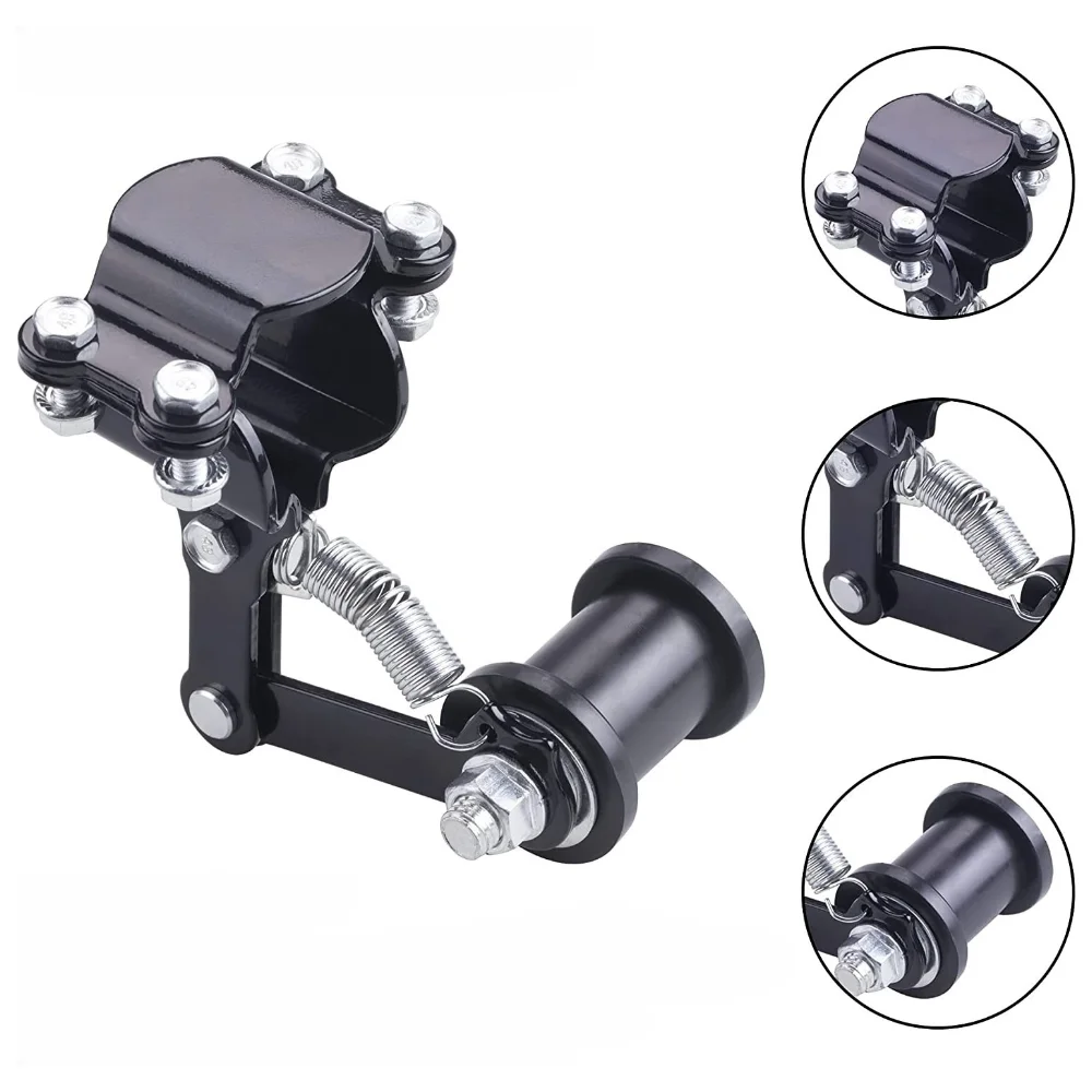 Universal Motorcycle Chain Adjuster Tensioner Guide with guide wheels Dirt Pit Pro Dirt Bike 4