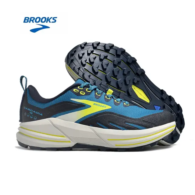 BROOKS Cascadia 16 Men Trail Running Shoes Women Mountain Marathon Training Shoes Non-slip Outdoor Camping Trekking Sneakers 6