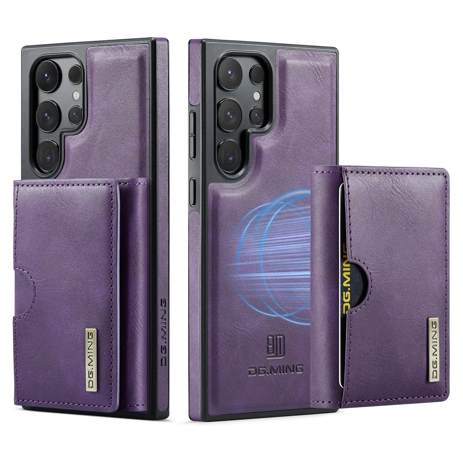 Detachable Magnetic Wallet Case with RFID Blocking and Card Holder