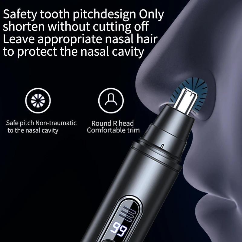 Xiaomi Mini Pocket Nose Hair Trimmer Painless Clipper Nose Ears Hair Eyebrow Waterproof Portable Trimmer For Men and Women 2