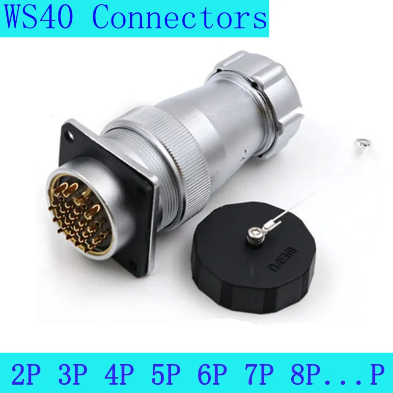 

WEIPU WS40 TP+Z M40 Waterproof Electrical Connector Automotive Aviation Power Adapter 5pin 9pin 15pin 26pin 31 52 Pin Scrw Lock