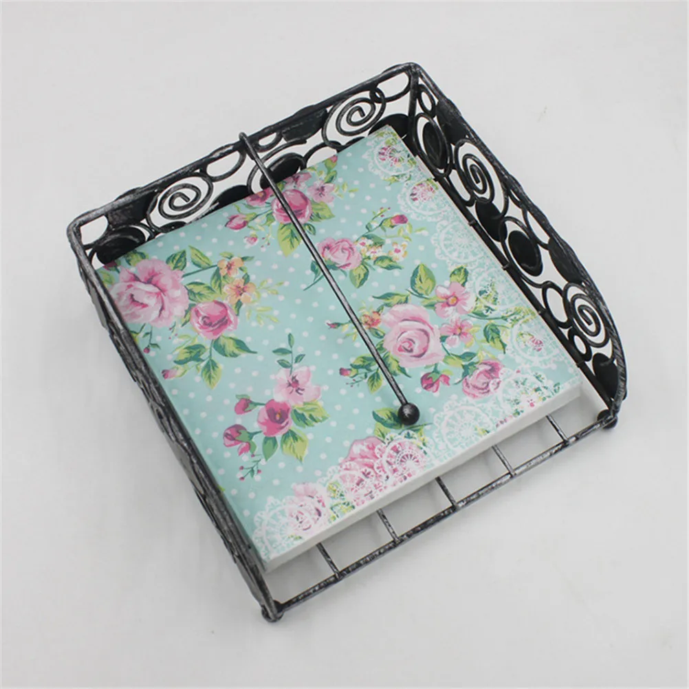 Color Printing Paper Napkins 20 Pcs Rose Wedding Party Table Decoration Disposable Tableware paper napkins tissue paper decoration