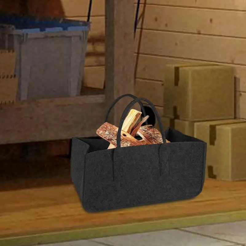 

Мешок для дров Большая вместительная Холщовая Сумка для переноски деревянных бревен для кемпинга, водонепроницаемая сумка для хранения дрова, товары для домашнего камина