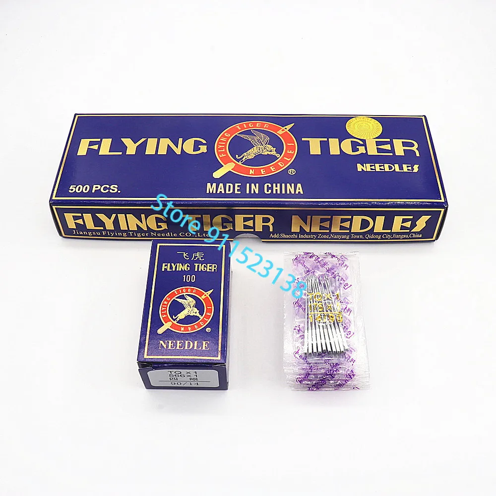 500 шт., швейные иглы TQX1 566X1 65/9 70/10 75/11 80/12 90/14 100/16 110/18 для промышленных швейных машин