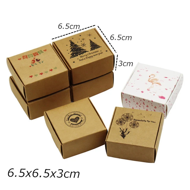 100pcs Kraft Paper Box with Clear Window Cardboard Boxes Soap Boxes for  Cookies Candy Soap Packaging Valentines Gift Boxes - AliExpress