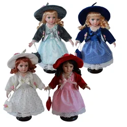 Poupée de décoration en céramique Style européen, cadeau de noël, maison de jeux pour enfants, jouets exclusifs pour filles 