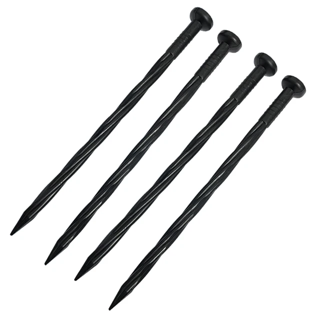 25 db Rögzíti A Teraszos Kerti Horgony Téteket Fekete Univerzális Burkolat Fű Táj Őrölt Köröm Műanyag Pázsit Sátra Spirál - Image 6