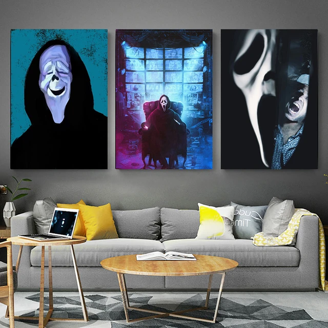 Classic 2023 Movie Poster Scream 6 Poster and Wall Poster Painting Bedroom  Large home decor Art Picture canvas wall - AliExpress