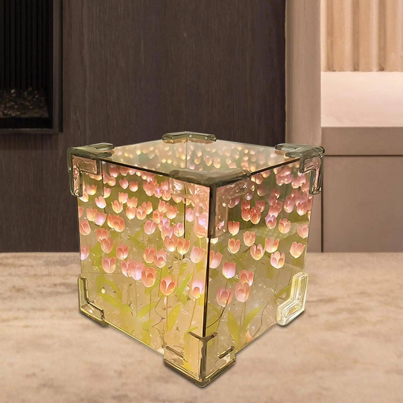 

Зеркальный ночной Светильник "сделай сам", декоративная креативная настольная лампа, ночник, ночник для спальни, внутренняя зеркальная прикроватная тумба для общежития