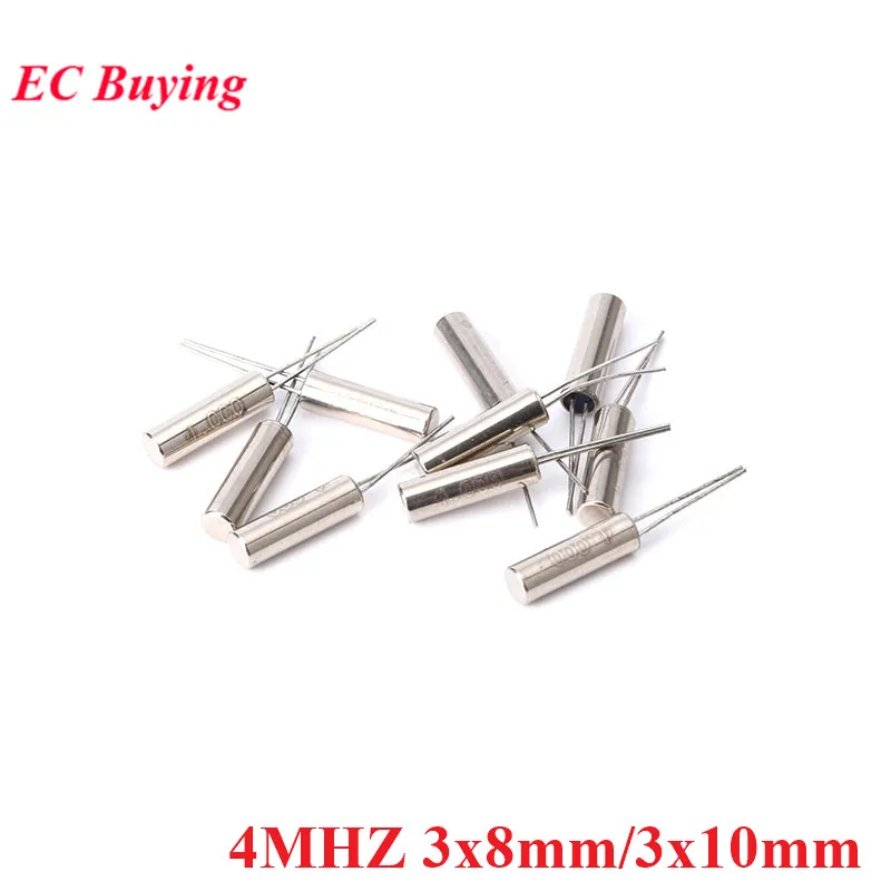 4MHZ Frequency Oscillator Crystal Quartz Crystal Passive Cylender 3X8 mm 10pcs/lot