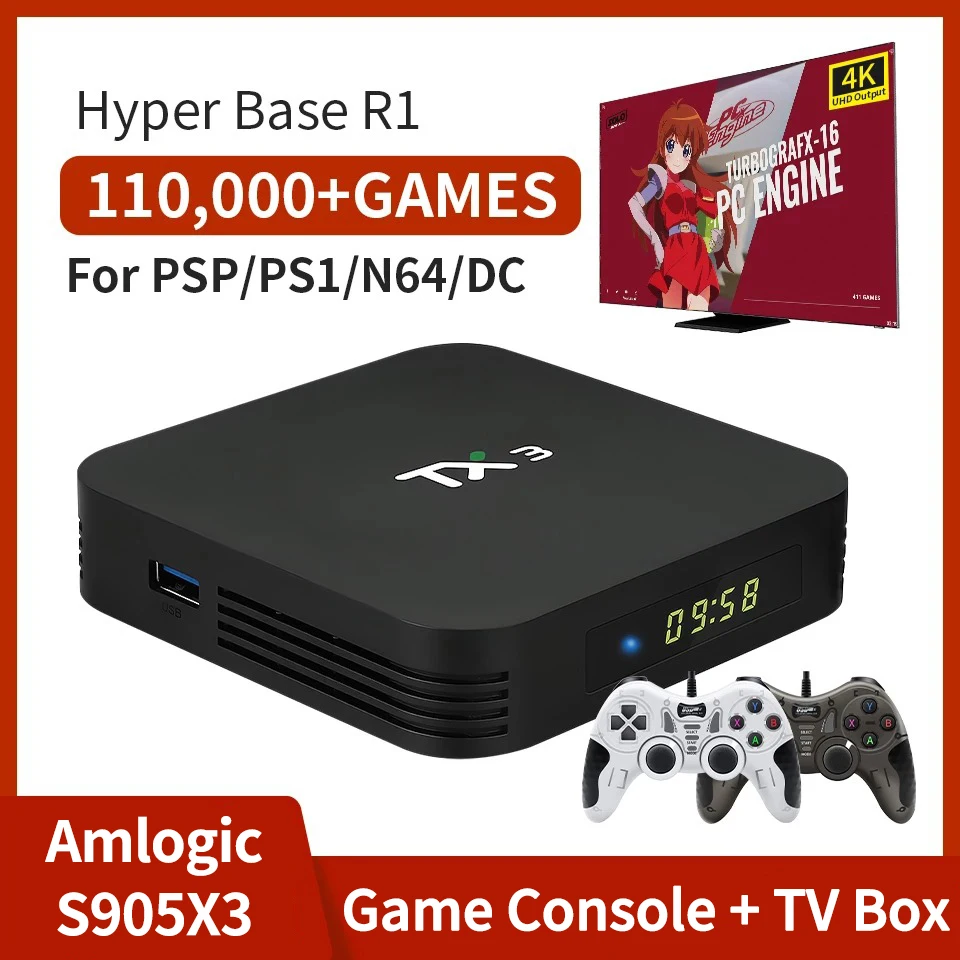 Hyper Base R1 Retro Video Game Console With 70+emulator For Psp/ps1