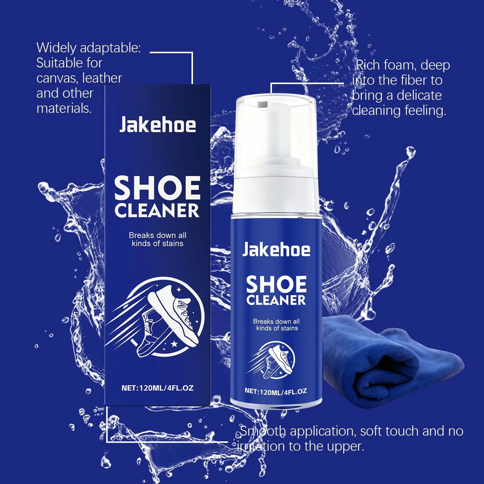 Gentle Stain-removing Water-free Foam Portable Shoe Cleaning Agent Easy to Wips Say Goodbye to The Cumbersome Cleaning Steps