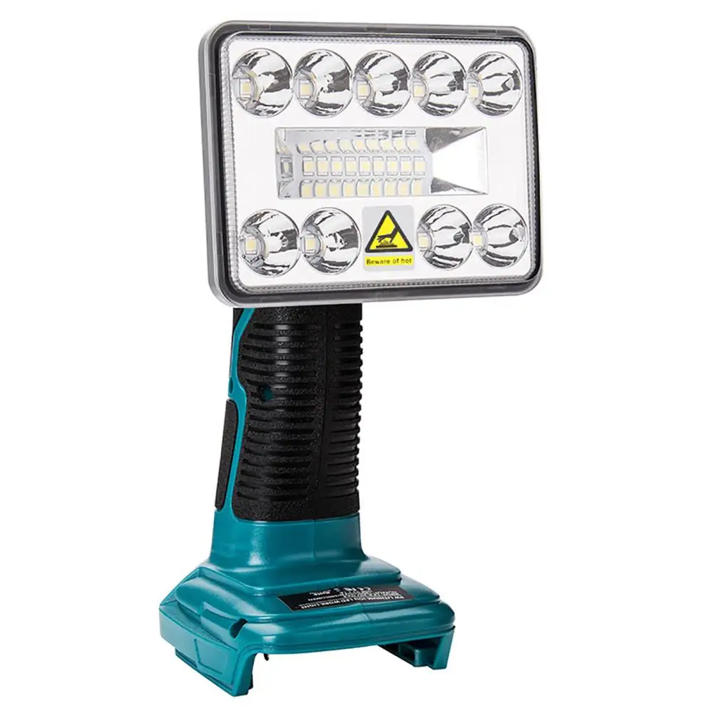 

18V LED Flashlight 3 inch Outdoors Spotlight Light 1000lm for Makita BL1430 BL1830 Lithium Battery USB Outdoor Lighting with USB