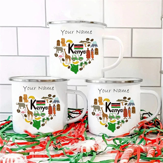 Personalized Name Printed Espresso Cup Set