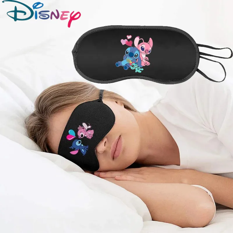 New Stitch Mask Natural Sleeping Eye Mask Eyeshade Cover Shade Eye Patch Donna Uomo Disney Cute Soft Blindfold Travel Eyepatch