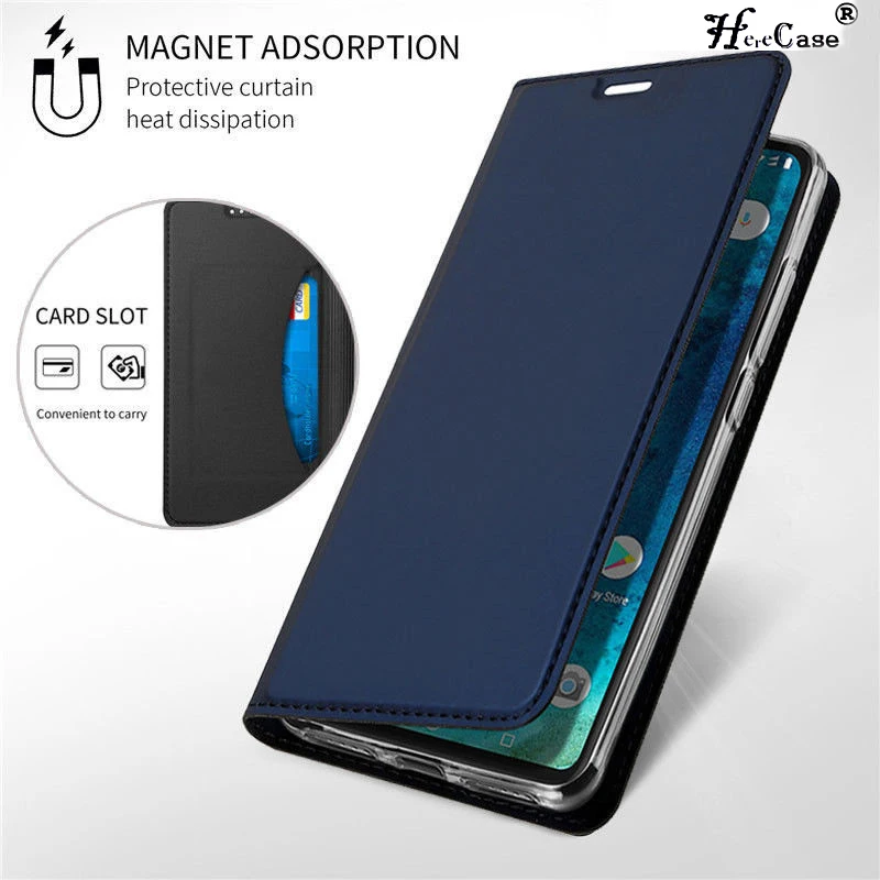 Magnetic Flip Book Case Untuk Xiaomi Redmi Note Pro Plus