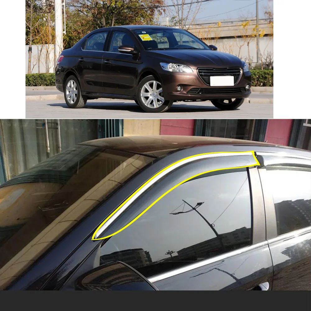 car-body-styling-sticker-plastic-window-glass-wind-visor-rain-sun-guard-vent-for-peugeot-301-2014-2015-2016-2017-2018-2019