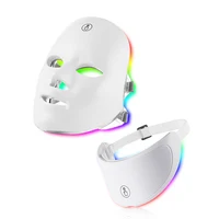7 Colors Led Facial Mask With Neck Red Light Therapy Mask For Skin Tightening Lifting Anti-aging Bio-Light Beauty Whitening Home 1