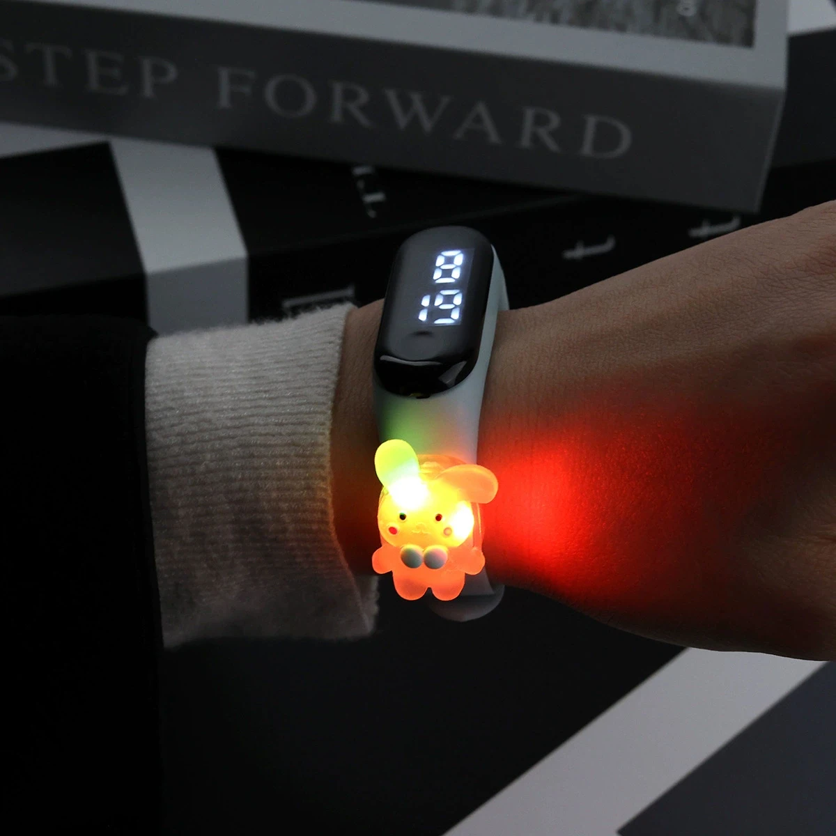 Flash Light LED Children Watches for Girls Sports Luminous Bracelet Waterproof Digital Women Clock Kids Toy Watch Boys 6