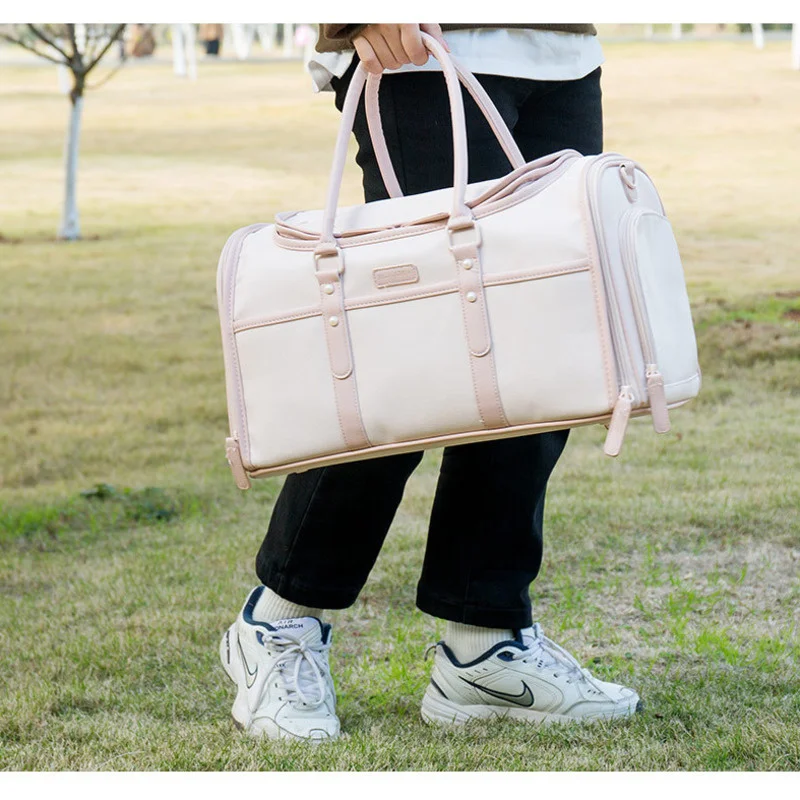 

Portable Dog Carrier Bag Cat Mesh Breathable Shoulder Bags For Small Dogs Foldable Cats Handbag Travel Pet Bag Transport Bag