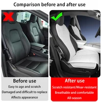 Car Seat Cover Suitable for Tesla Model 3 Highland 2025 2026 Nappa Leather Seat Cover Ventilated Seat Cover Interior Accessories 2
