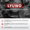 LYUWO 3/8 Rechargeable Electric , Ratchet Set, Angle Drill, Screwdriver To Remove Screw Nut, Automobile Maintenance Tool 6