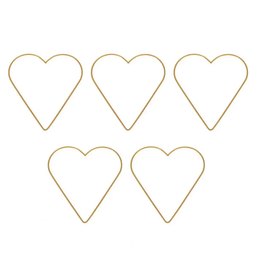 

Художественное обмоточное кольцо из проволоки, набор из 5 металлических колец для поделок «сделай сам», сердце, Луна, круглые рождественские поделки, свадебный венок, мечта о мечте