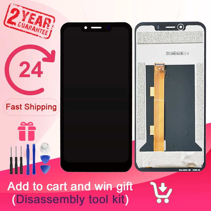 

6.2'' For Ulefone Armor 6 6E LCD Display+Touch Screen Digitizer Assembly For Ulefone Armor 6 Mobile Phone Accessories + Tool
