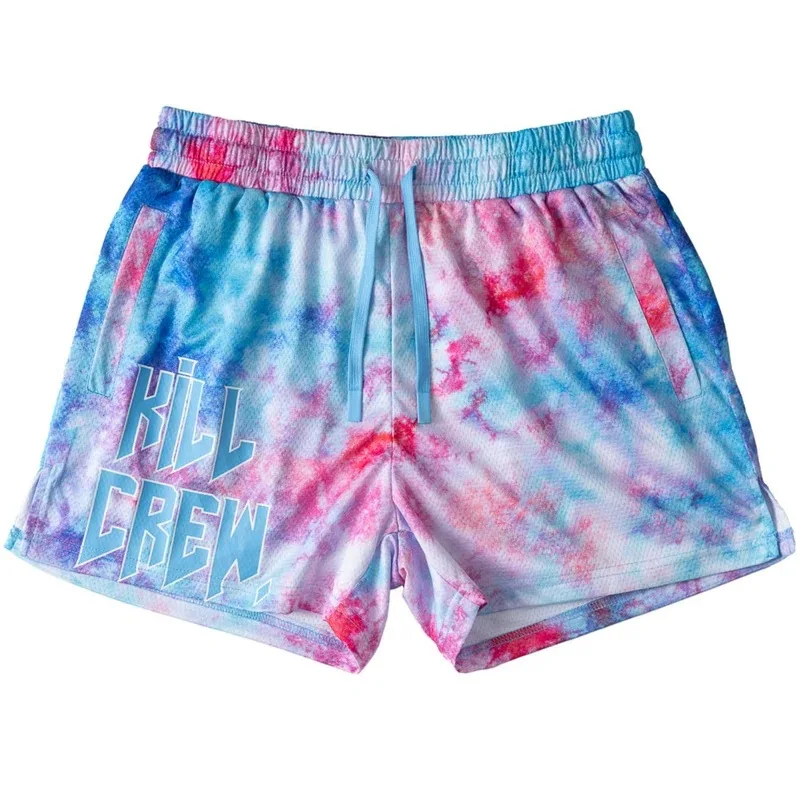 2024 New Summer Men's Sports Shorts Fitness Basketball Beach Pants Travel Mesh Breathable College bodybuilding Gym Basic Shorts 5