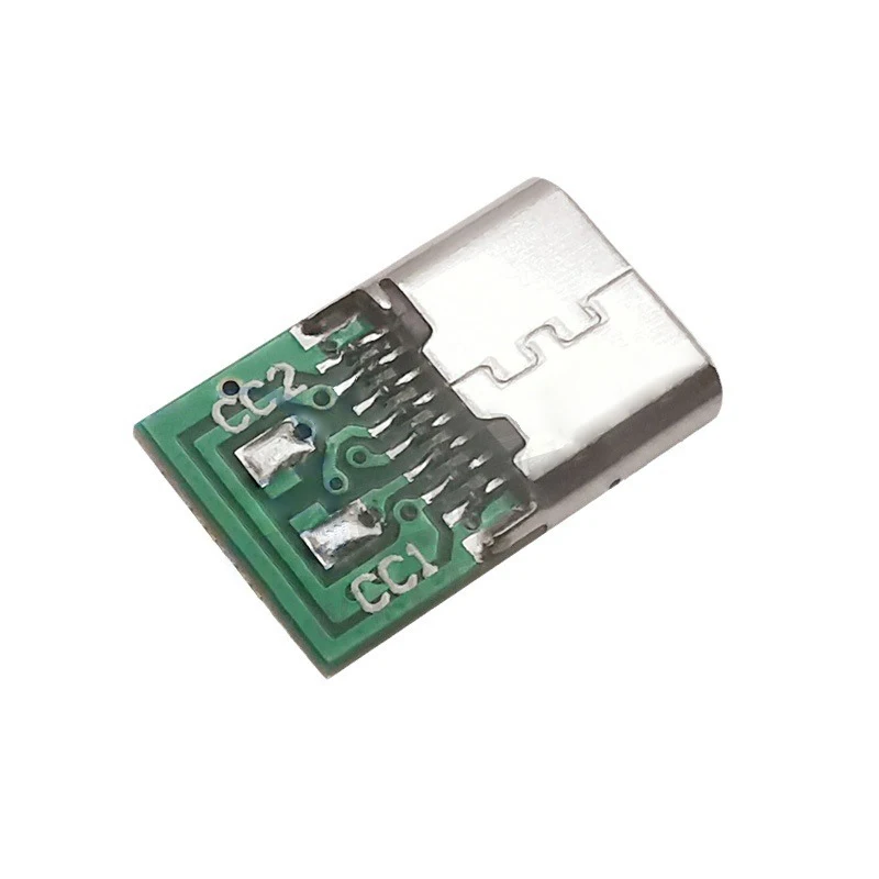 C타입 잭 커넥터, 16 핀 암 소켓, 리셉터클 USB-C 어댑터, 6 납땜 조인트..