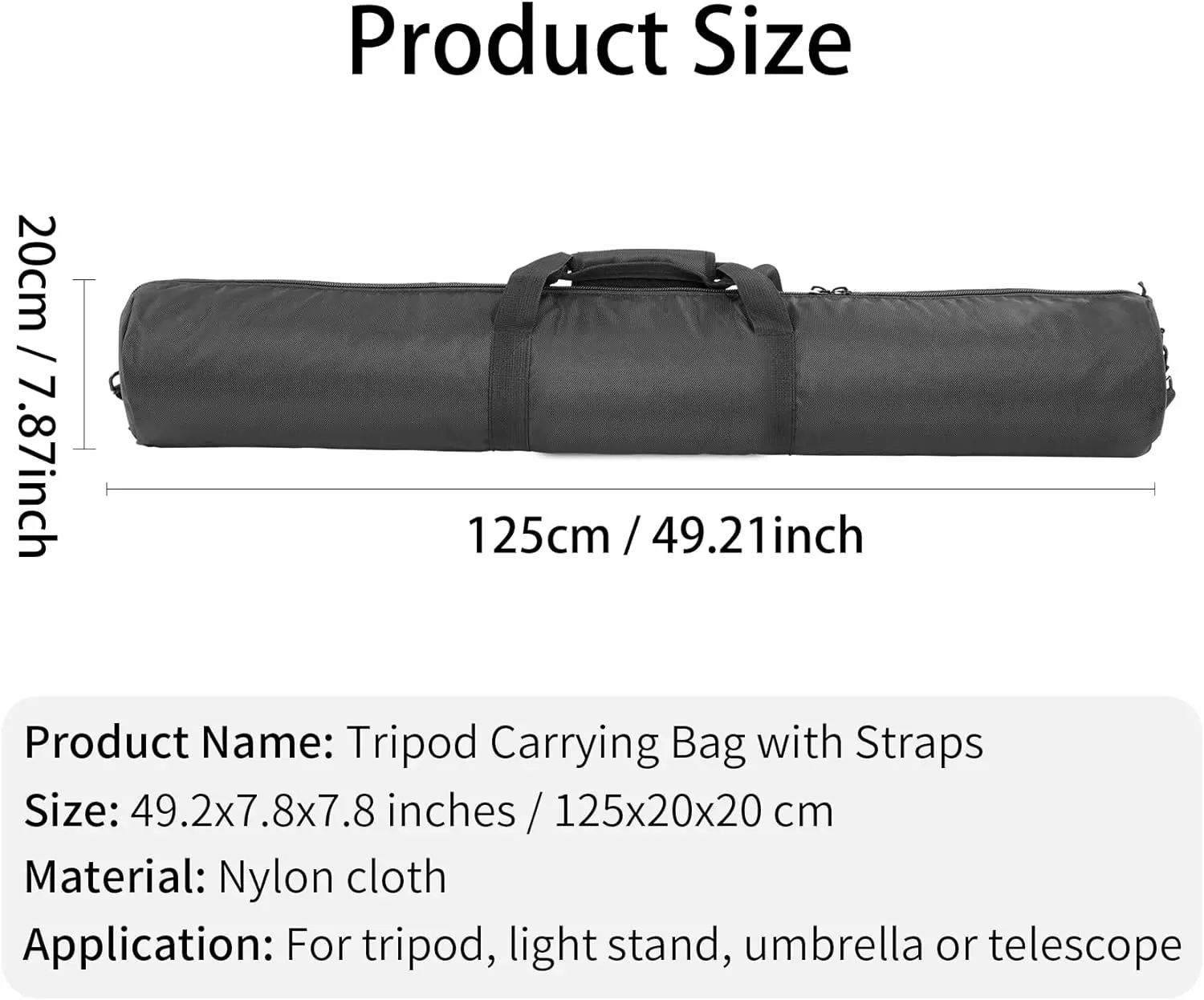 70-125cm Fishing Bag Rob Case Waterproof Light Stand Bag For Tripod Monopod Camera Travel Carrying Case Cover camera case camera tripod bag