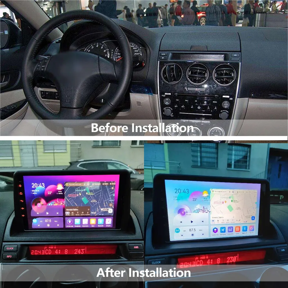 SINOSMART マツダ6 Mazda6 Atenza 2002–2008 GG GY用 9インチAndroid