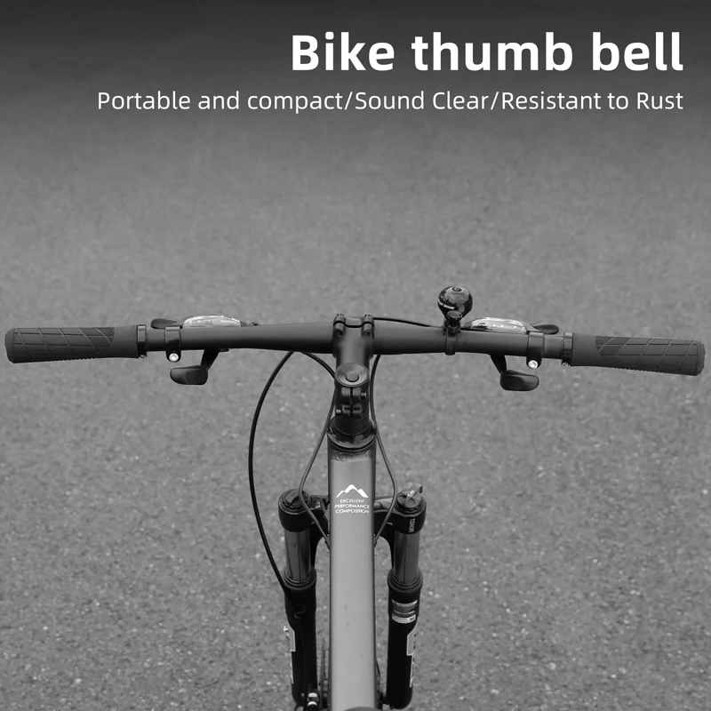 WEST BIKING Bicycle Thumb Bell Lightweight Aluminum Alloy Waterproof Cycling Bell MTB Road Bike Horn Safety Warning Alarm Bells