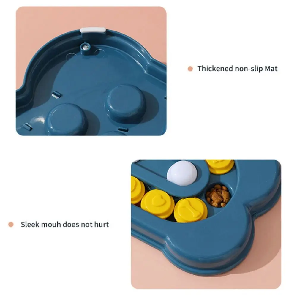 PP Dog Puzzle Toys Slow Feeder Bone Shape Anti Choke Puppy IQ Food Dispenser Interactive Increase Hidden Food