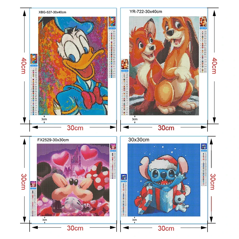 Disney Stitch Diamond Painting Cartoon Children's Bedroom Decoration 5D Diy Full Round/Square Mosaic Embroidery Handmade Gift diamond painting