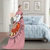 Cartoon C-Courage the C-Cowardly D-Dog Blanket Plush Nap Sofa rug for Living Room Office Bedroom Birthday Home Travel Kid Gifts 5