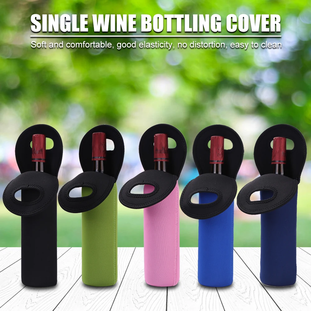 Portable Outdoor Camping Red Wine Bottle Cover Comfortable Beer Drinks Sleeve
