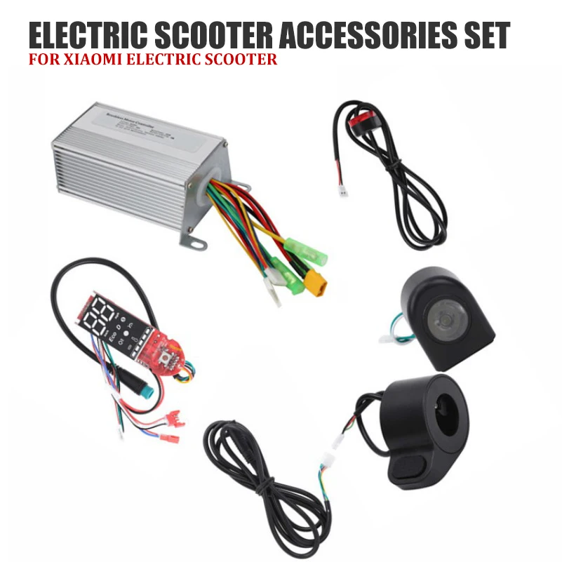 

36V350W controller dashboard accelerator front lights tail handbrake combination for Xiaomi electric scooter accessories