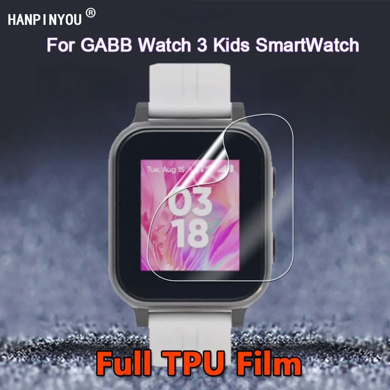 Per Gabbb Watch 3 Kids Smartwatch Ultra Clear Slim Glossy Riparabile Soft Tpu Hydrogel Film Screen Protector-Non Vetro Temperato