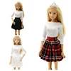 1/6 BJD Doll Clothes For Barbie Doll Outfits Puff Sleeve Shirt Skirt Shorts For Barbie Clothes 11.5" Dollhouse Accessories Toys 2
