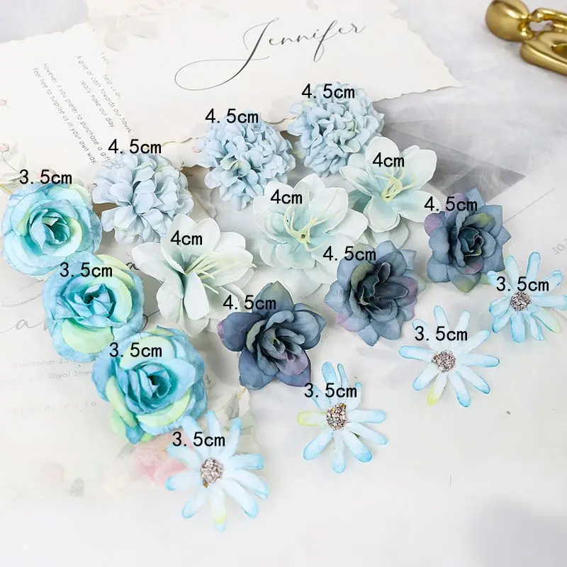 16Pcs/Bag Rose Artificial Flowers Silk Fake Flowers for Home Decor Wedding Party Decoration Bride Bouquet DIY Wreath Accessories - Image 6