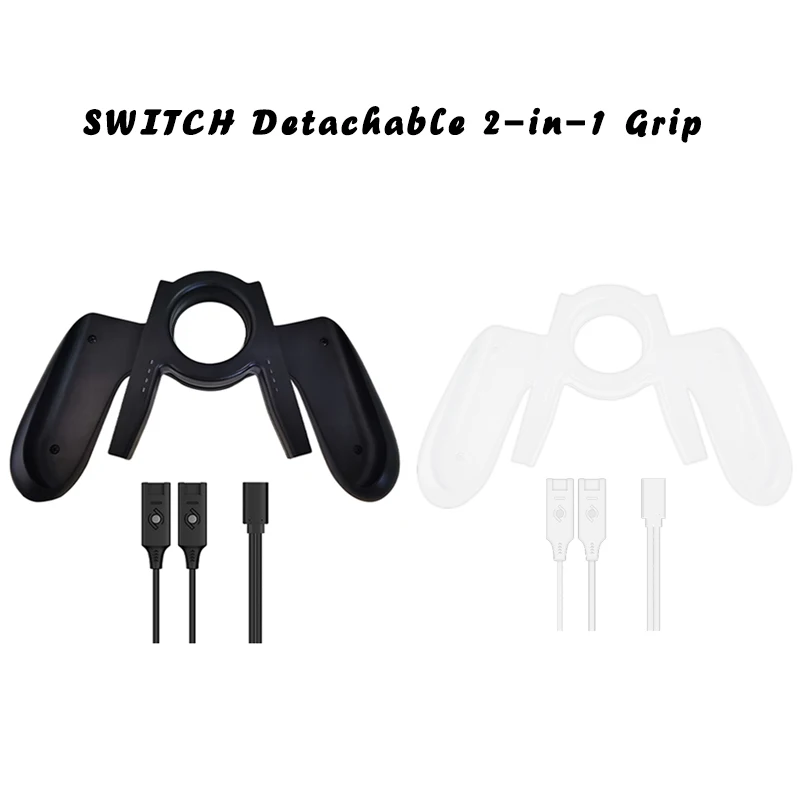 Detachable 2 In 1 Portable Charging Grip For Ns Oled Joycon Handle Bracket For Switch Oled Handle Game Accessories
