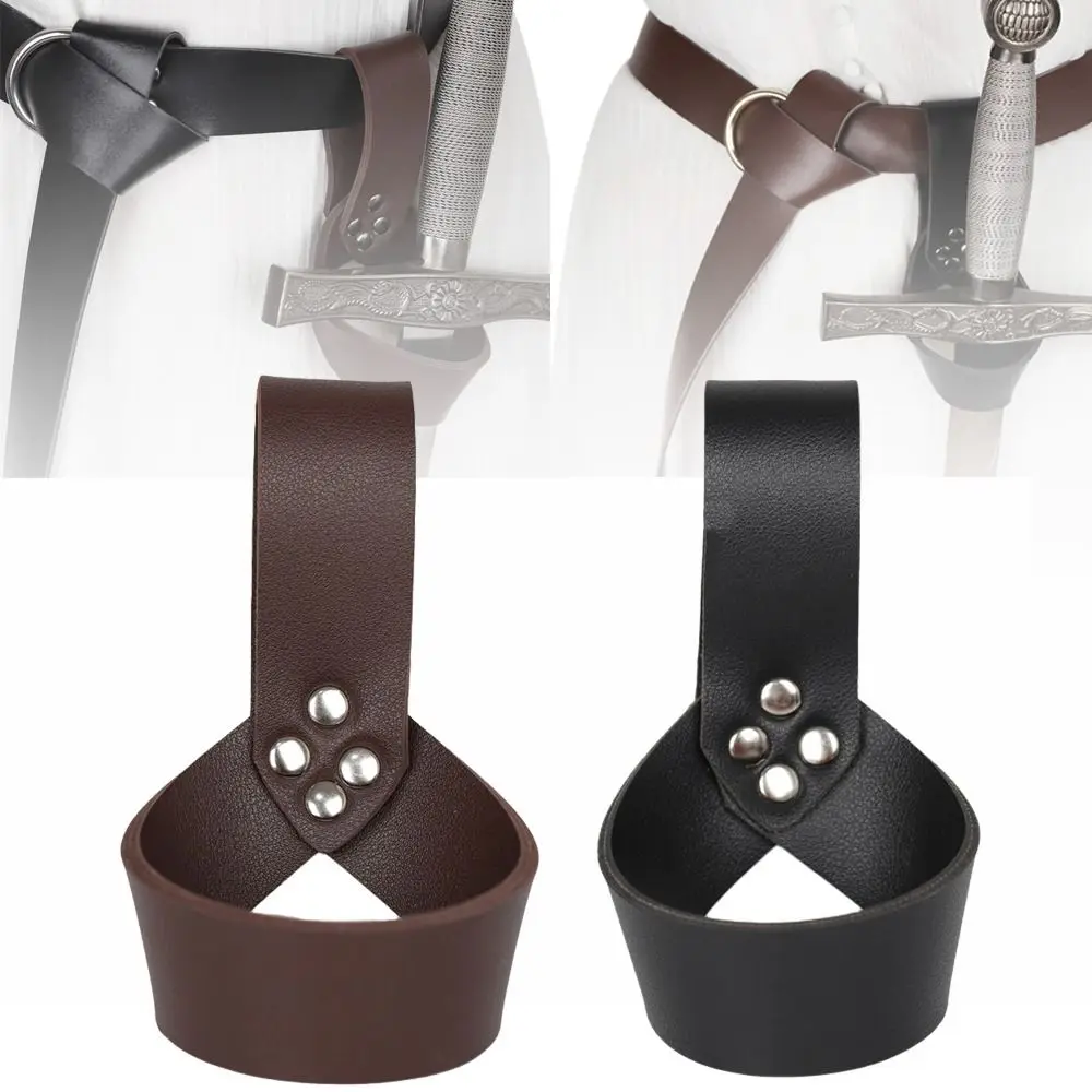 

Cosplay Sleeve Holster Frog Costume Weapon Waist Belt Sheath Scabbard Medieval Sword Holder Ring Strap