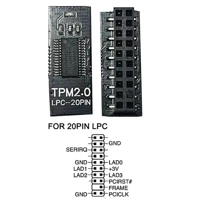 Модуль безопасности шифрования TPM 2.0, карта с дистанционным управлением поддерживает версию 2,0, 12, 14, 18, 20-1pin Pin, поддержка материнской платы нескольких брендов 2