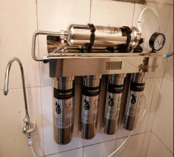 เครื่องกรองน้ำสแตนเลสฟอลีย์คุณภาพสูง 220V สำหรับดื่มโดยตรง ระบบกรองอัลตร้าฟิลเตรชั่น 7 ขั้นตอน FB 1