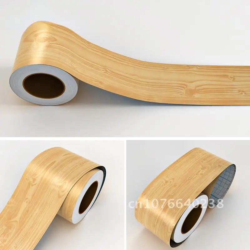 

Wall Stickers Self-adhesive Baseboard Living Room Bedroom Window Sill Floor Decorative PVC Waterproof Ground Tile Waveguide Line