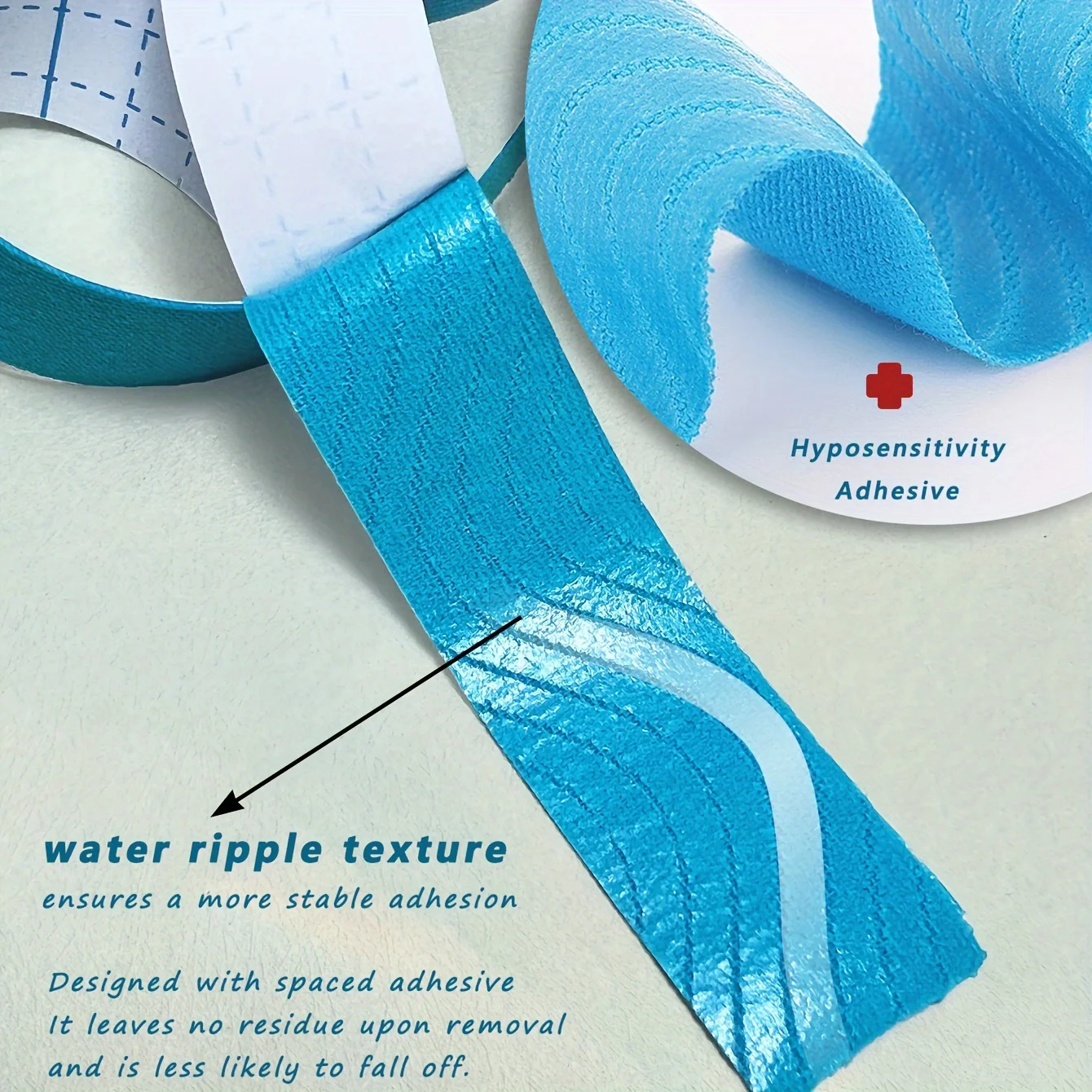 Elastisches Gesichtslifting-Tape – hebt sofort schlaffe Wangen, Halshaut und Doppelkinn an für eine definierte V-Kieferlinie – wiederverwendbar – 0,98*196,85 Zoll – Detail 4