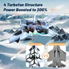 WIFI FPV HD Camera RC Fighter 2.4G Missile Launch 3D Stunt Roll Attitude Hold Surround Fight Remote Control Plane Aircraft Toy 3