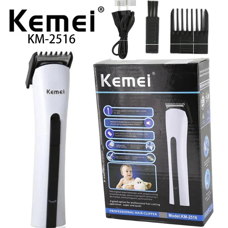 Kemei Men's Electric Hair Clipper Razor Beard Epilator 220-240V European Plug Male Trimmer Modeling Tool Cortapelos KM-2516
