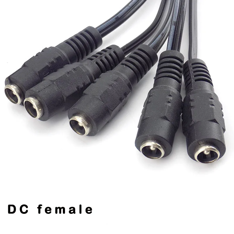 1pcs 5pcs 10pcs 2.1*5.5mm 12v DC Male Female Connectors Plug Power Supply Extension Cable cord wire CCTV Camera LED Strip Light